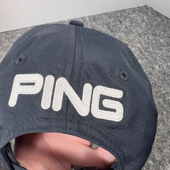 Ping G25 i25 Golf Hat Navy almost Black White logo Adjustable Cap One Size - Picture 12 of 15